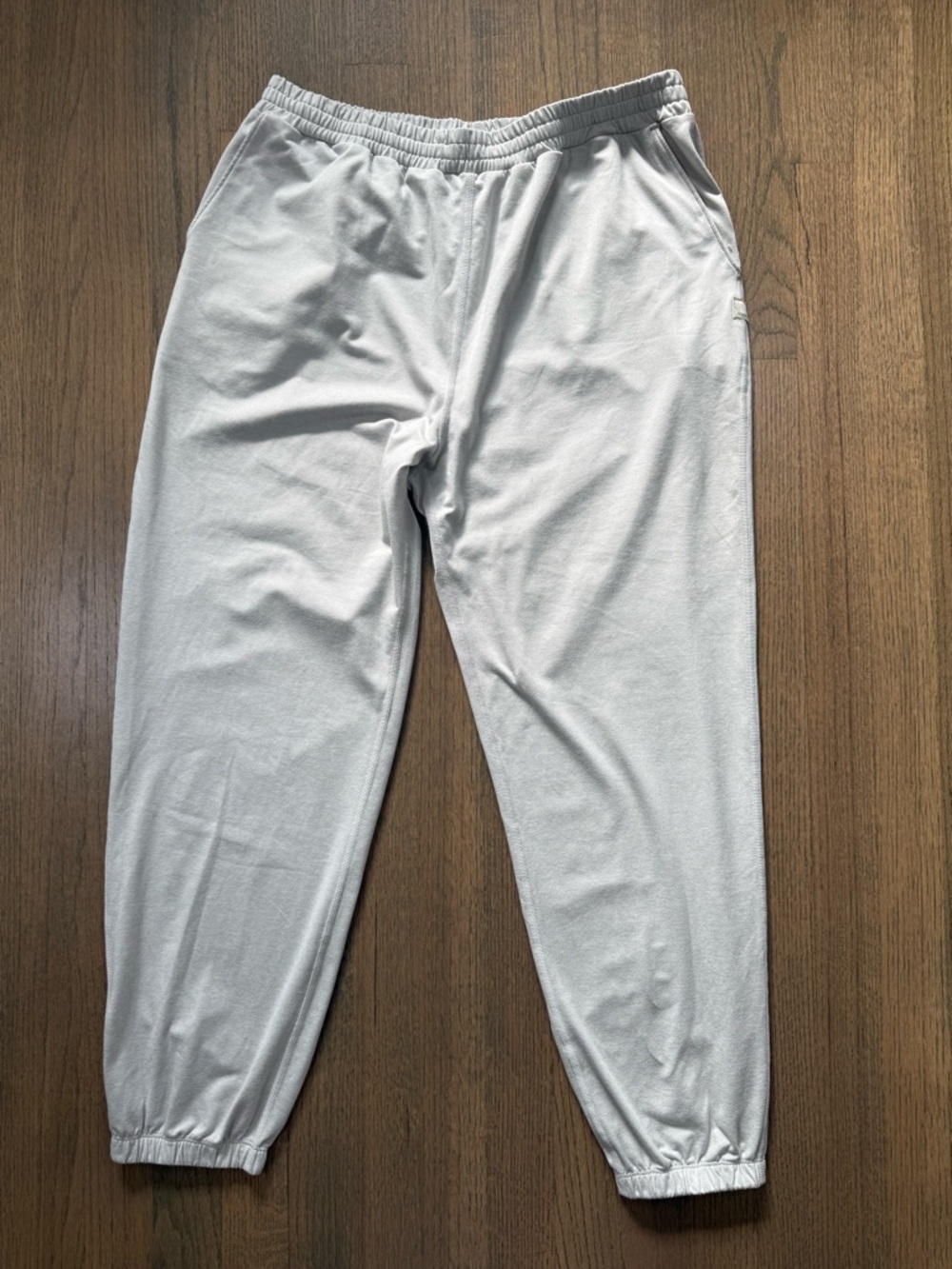 Vuori Boyfriend Joggers-Light Gray-Size Large